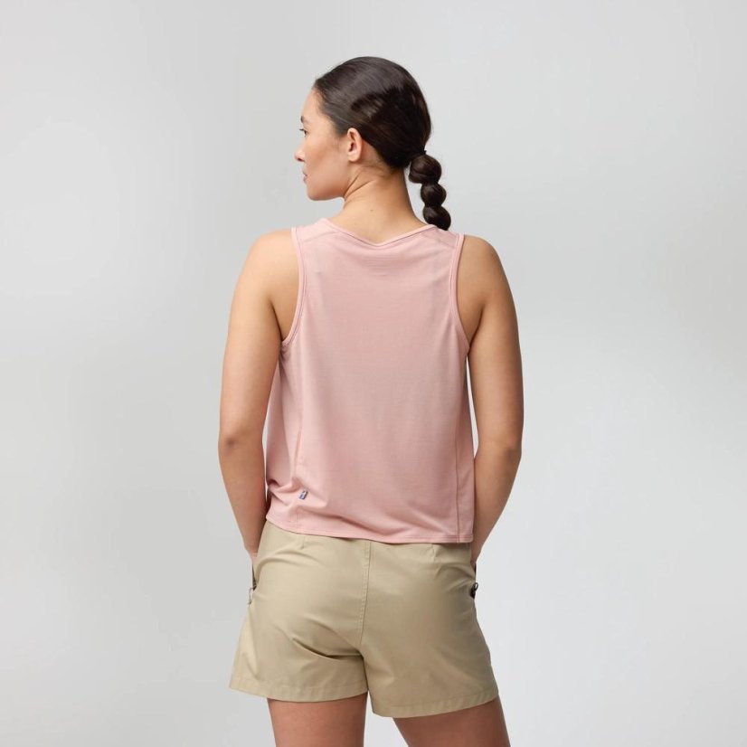 Dámský top Fjällräven Abisko Lite Tank W - Farba: Ružová, Veľkosť: L