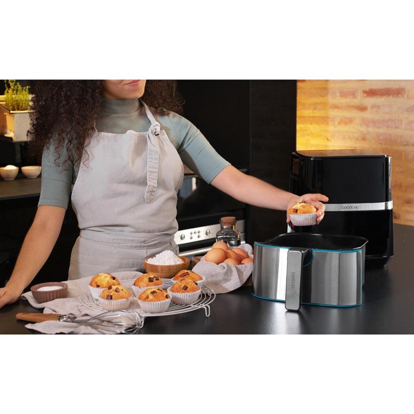 Heißluftfritteuse Cecotec CecoFry 3315 schwarz-silber