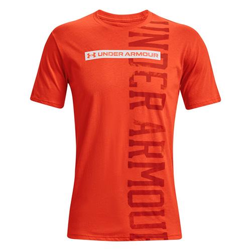 Herren-T-Shirt Under Armour Vertical Signature SS - Farbe: Weiß, Größe: 3XL