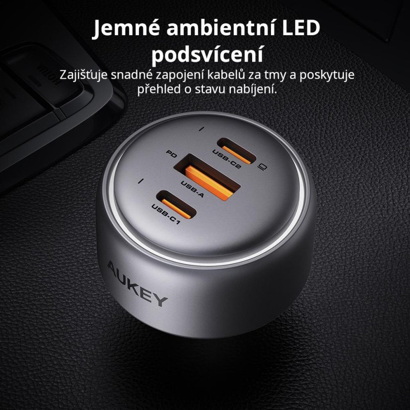 Rychlonabíječka do auta Aukey CC-P3