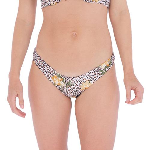 Damen-Badeanzug Hurley Jungle Cat Cheeky French - Farbe: Braun, Größe: L