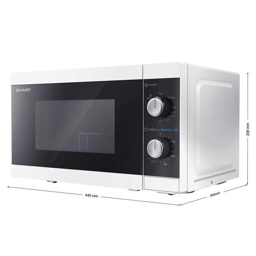 Mikrowelle SHARP YC-MG01E-W weiß