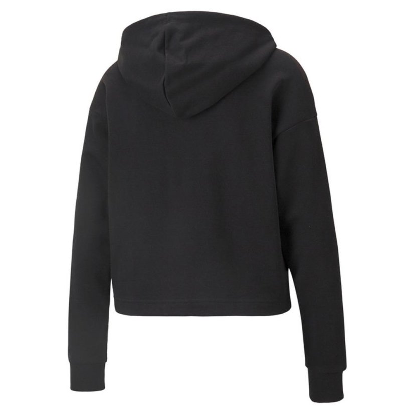 Damen-Sweatshirt Puma Power Tape Cropped - Farbe: Schwarz, Größe: S