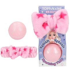 Sprudelnde Badekugel und Haarband Top Model Beauty & Me
