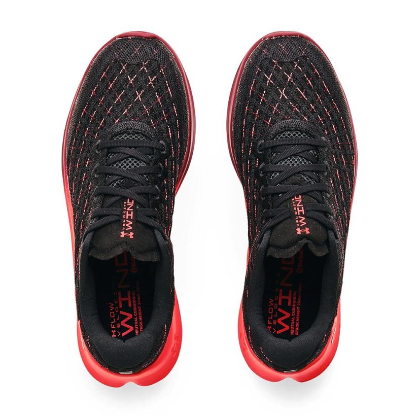 Laufschuhe Under Armour Flow Velociti Wind CLRSFT M - Farbe: Schwarz/Rot, Größe: 44