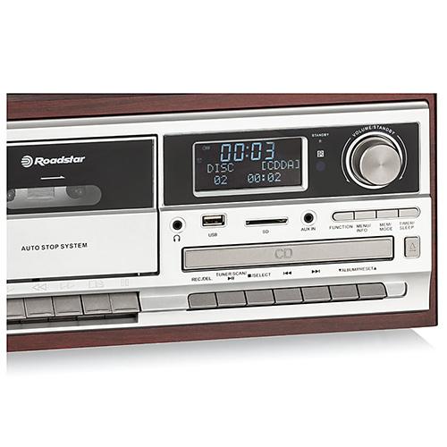 Gramorádio Roadstar D+BT HIF-8892 drewno