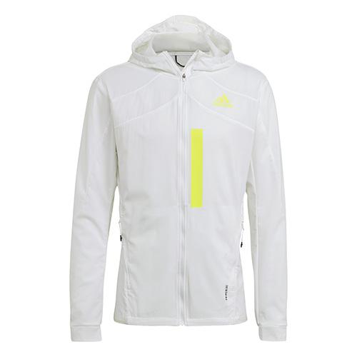 Pánská bunda Adidas Adizero Marathon - Barva: Bílá, Velikost: S