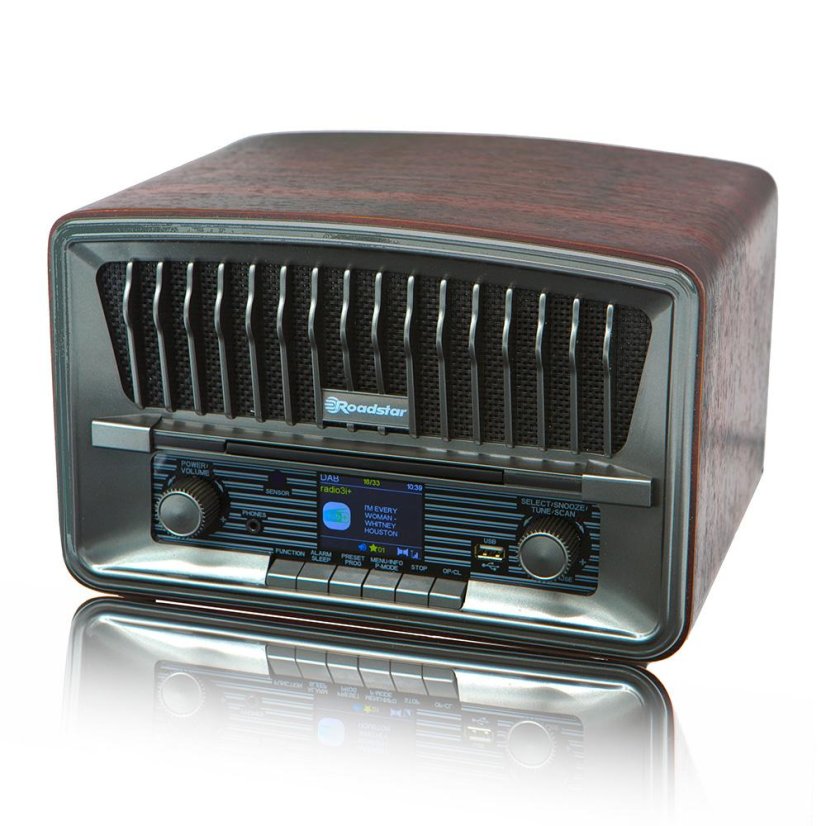 Roadstar HRA-270CD+BT radio, brown