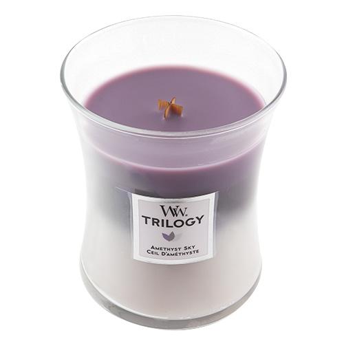 Świeca WoodWick Trilogy średnia, Amethyst Sky