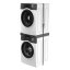 Universeller Zwischenraum zwischen Waschmaschine und Trockner mit ausziehbarem Regal Meliconi Torre Black 656136 schwarz