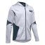Under Armour Game Time Full Zip Hoody for Boys - Color: Gray, Size: 149-160