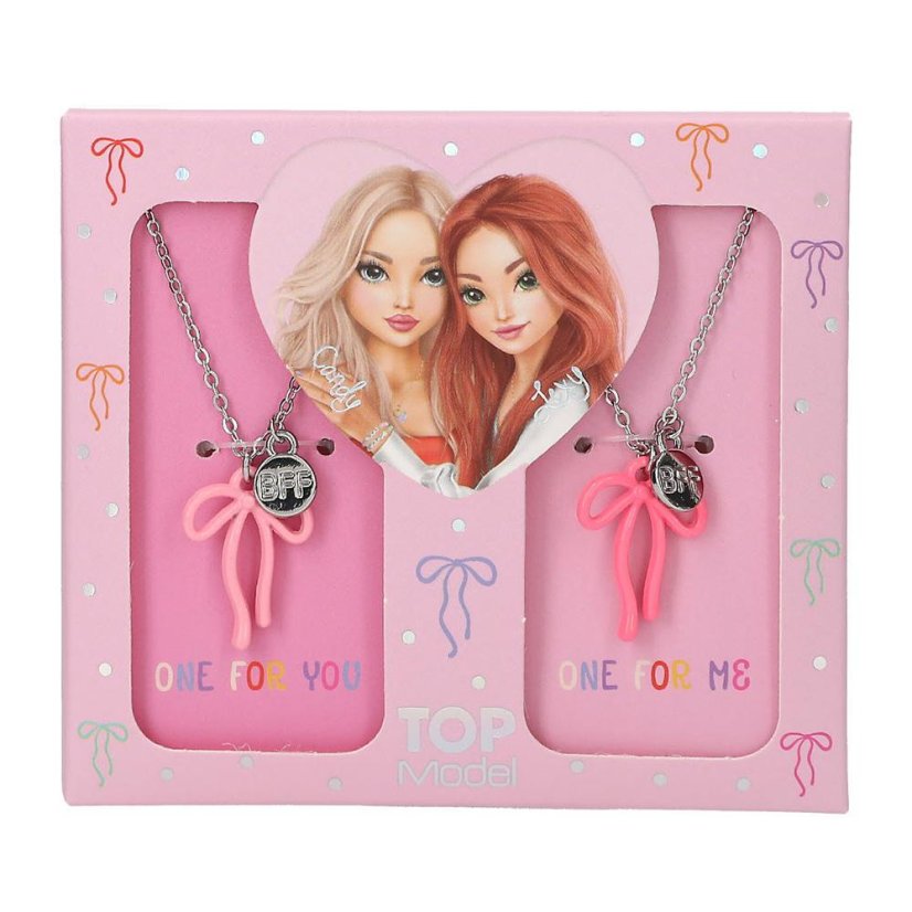 Necklaces with pendants for best friends Top Model, Lexy & Candy