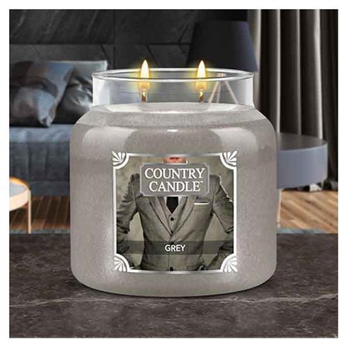Country Candle medium, Grey