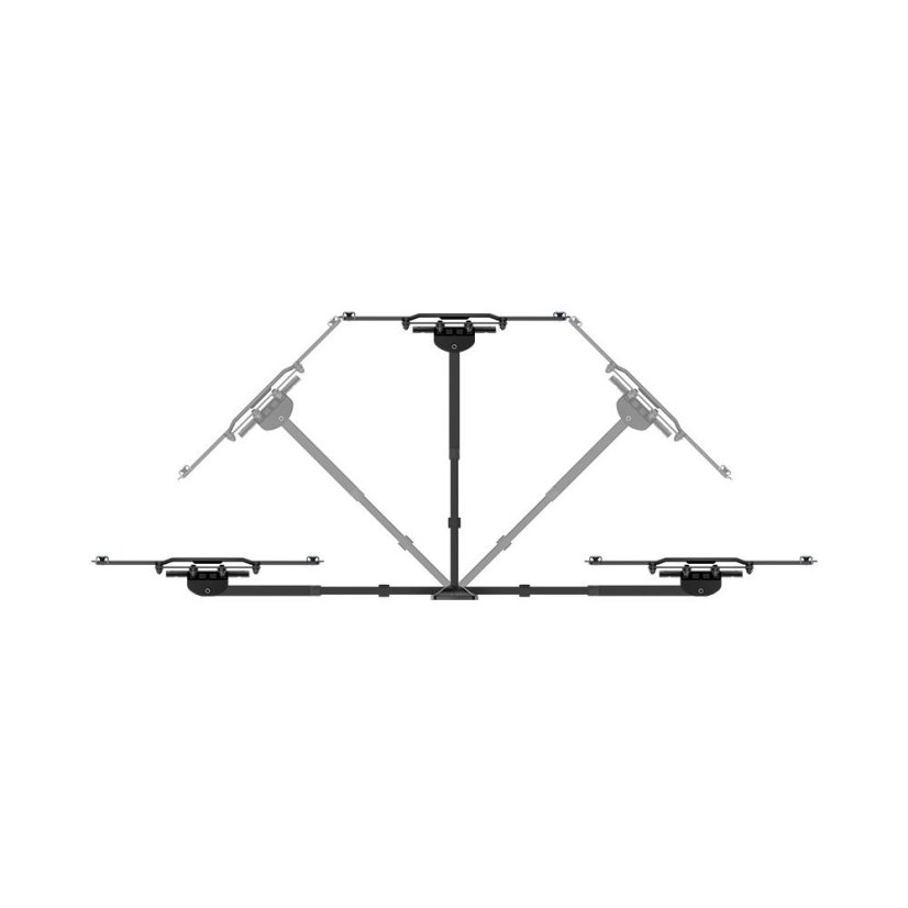 TV-tartó dupla forgással Meliconi SlimStyle Plus 400 SDR 480994 fekete