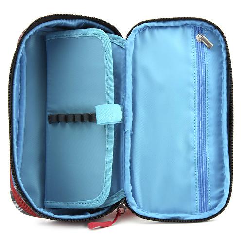 Target Compact Geo Gray Chili 21397 School Pencil Case