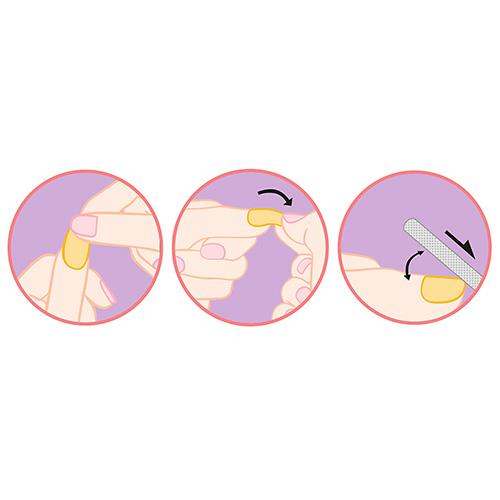 Top Model Beauty & Me nail foil set with nail file, Miju
