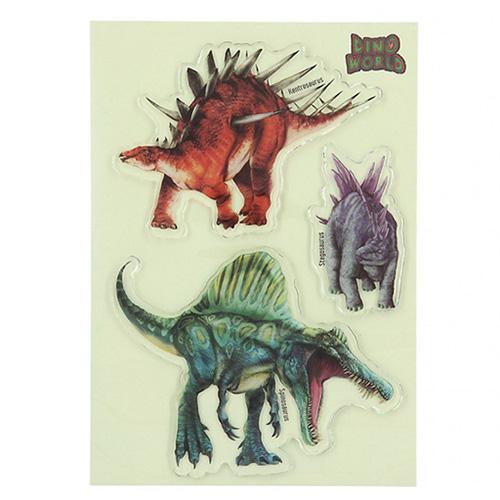 Glibbies Dino World Kentrosaurus gel stickers
