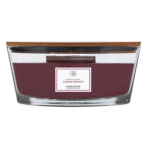 Świeca Purple River Ellipse, Calming Elegance