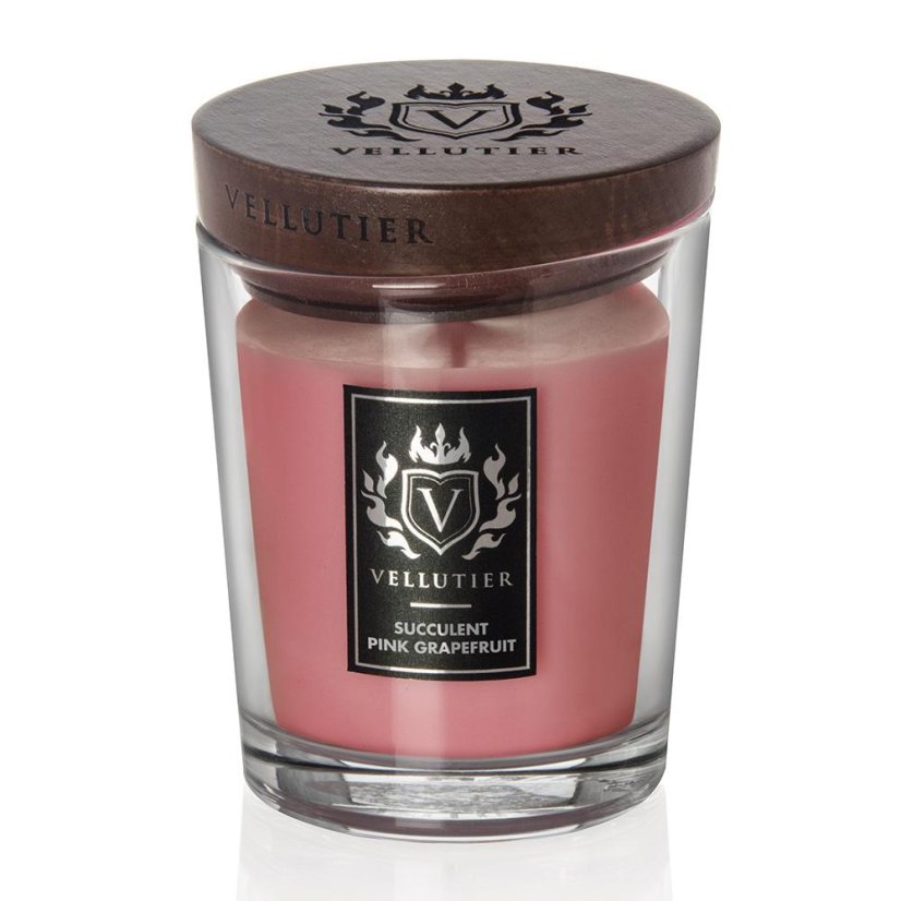 Vellutier közepes méretű gyertya, Succulent Pink Grapefruit
