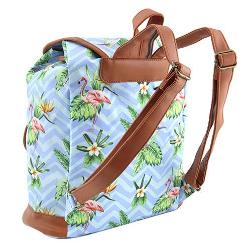 Plecak Target Vintage Retro Floral Blue Flamingo 21963