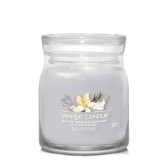Świeca Yankee candle Signature średnia, Smoked Vanilla & Cashmere