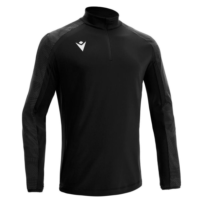 Tričko Macron Naryn 1/4 ZIP - Farba: Fľašová zelená, Veľkosť: M