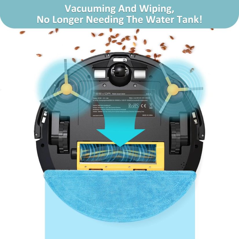 Tesvor S6 Turbo robot vacuum cleaner with laser navigation