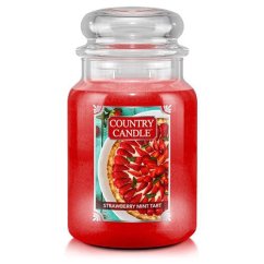 Svíčka Country Candle velká, Strawberry Mint Tart