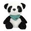 Snukis Piet Plush Panda – black and white, 18 cm