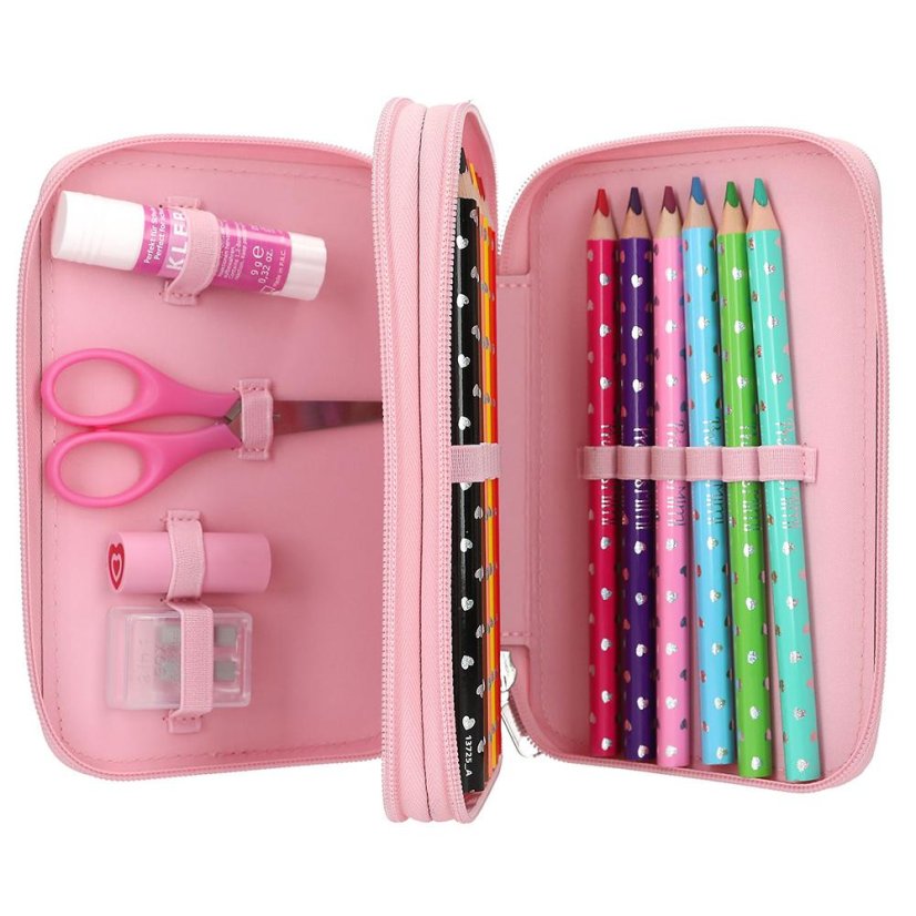 Two-tier pencil case with Princess Mimi Robby accessories