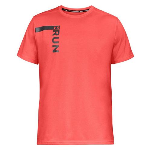 Pánské tričko Under Armour Run Tall Graphic - Barva: Oranžová, Velikost: XS