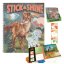 Creative coloring book with stickers Dino World Stick & Shine