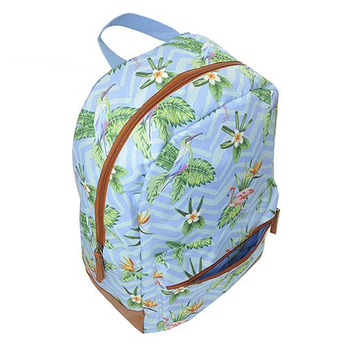 Plecak Target Free Time Floral Blue Flamingo 21961