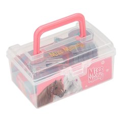Büroartikel-Set im Mini-Koffer Miss Melody – rosa Griff