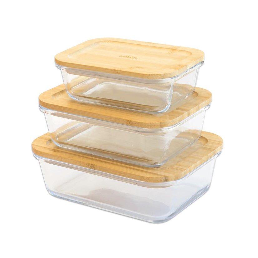 Szklany pojemnik na żywność Pebbly PKV-008, 650 ml