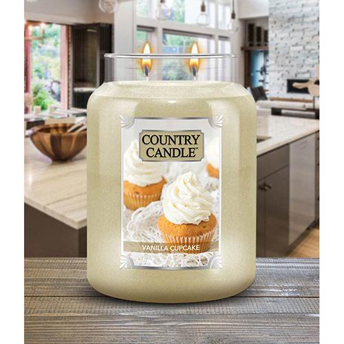 Sviečka Country Candle veľká, Vanilla Cupcake