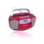 Roadstar RCR-4635UMPRD red radio cassette player