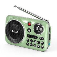 Radio AKAI APR-500 grün
