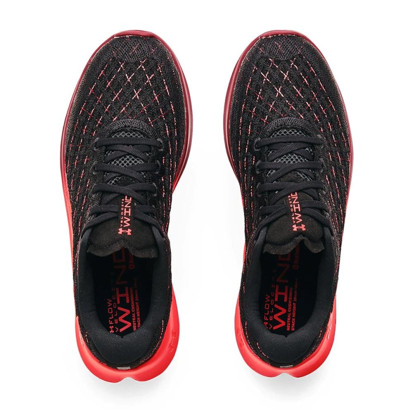 Laufschuhe Under Armour Flow Velociti Wind CLRSFT M - Farbe: Schwarz/Rot, Größe: 44
