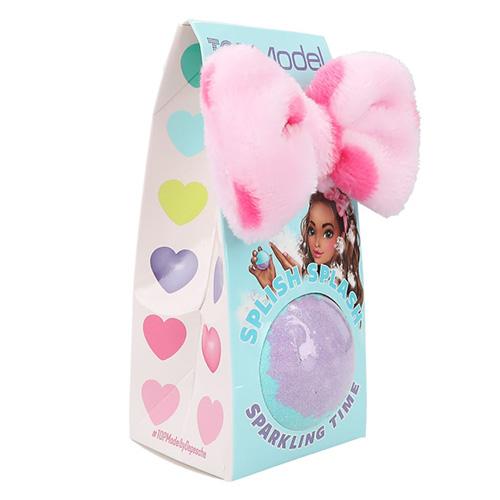 Koupelnová bomba s čelenkou Top Model Neyla, Peach pink