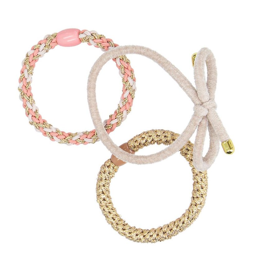 Set of three Miss Melody hair ties