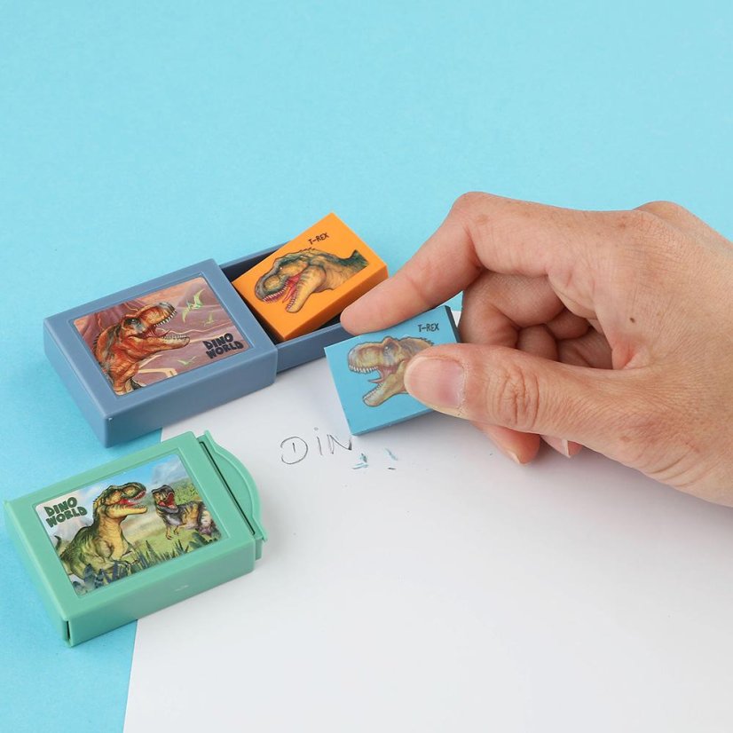 Magic eraser in a Dino World box