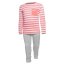 Tufte Sugar Coral Stripes children's pajamas - Color: Pink, Size: 98-104