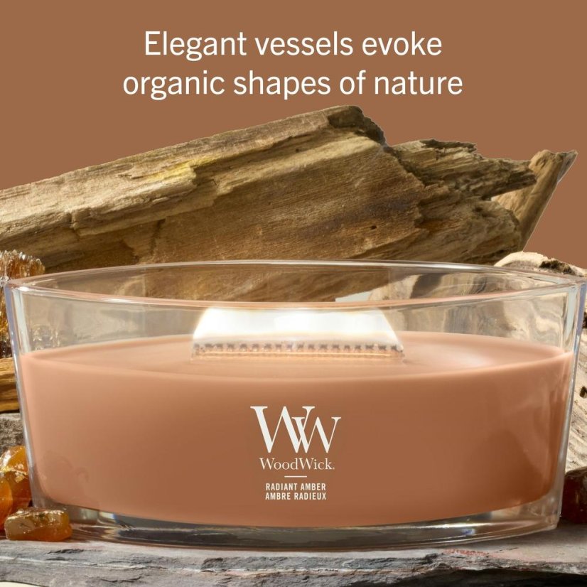 WoodWick hajó alakú gyertya, Radiant Amber