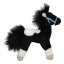 Miss Melody Plush Horse – Black and White, 18 cm