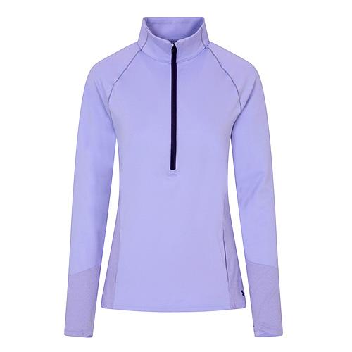 Under Armour ColdGear 1/2 Zip Damen-T-Shirt - Farbe: Schwarz, Größe: L