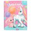 Kreativheft mit doppelseitigen Filzstiften Ylvi Create your Unicorn