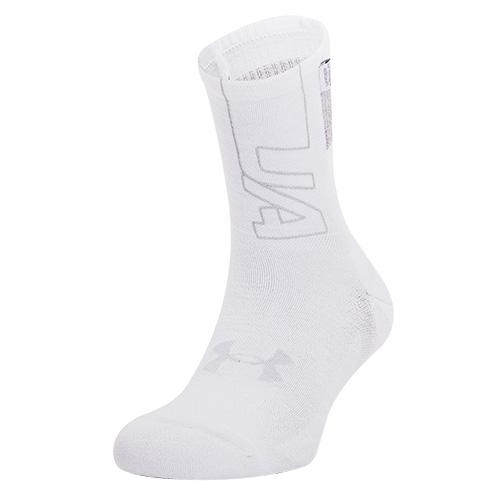 Under Armour ArmourDry Run Crew Unisex Socks - Color: Black, Size: M