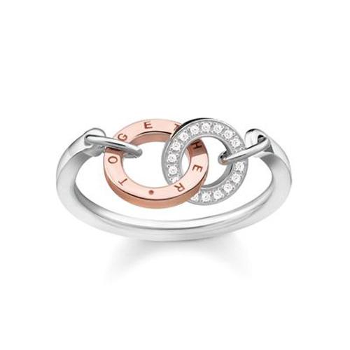Ring Thomas Sabo Two Circles D_TR0032-095-14- - Größe: 56