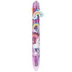 Viacfarebné guľôčkové pero s príveskom Ylvi Rainbow